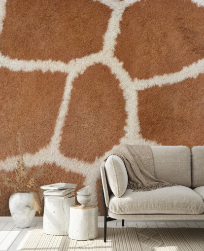 Giraffe Print Wallpaper