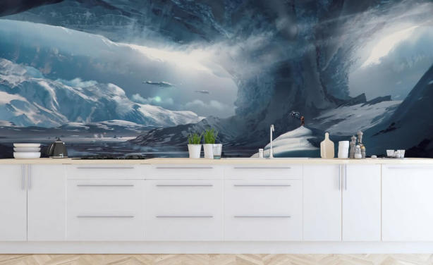 Futuristic Spaceship Wallpaper