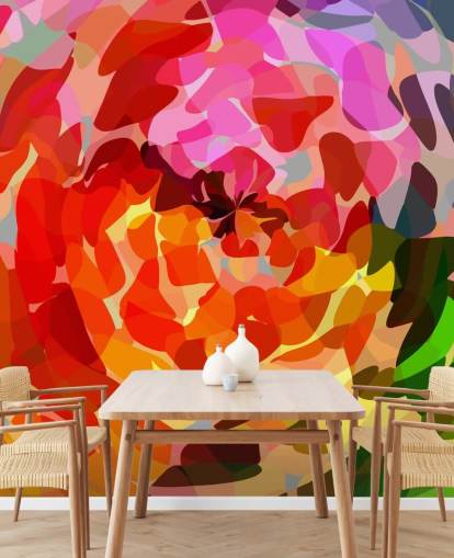 Papier peint coloré abstrait