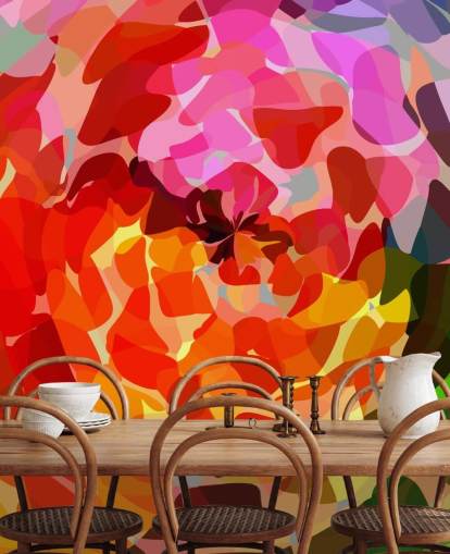 Papier peint coloré abstrait