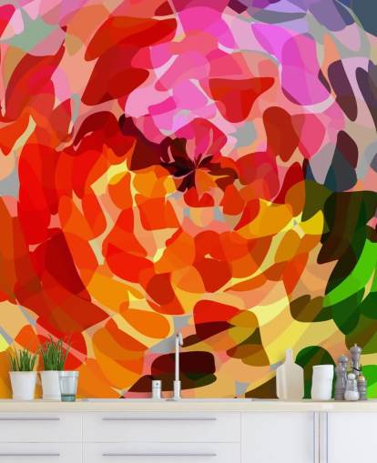 Papel pintado colorido abstracto