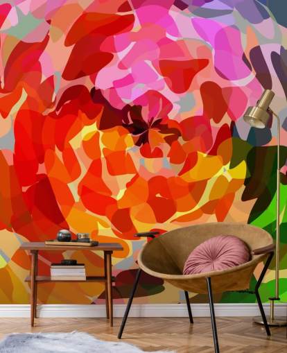 Papier peint coloré abstrait