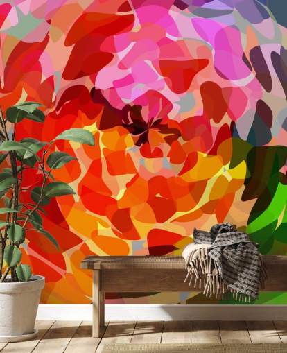 Carta da parati astratta colorata