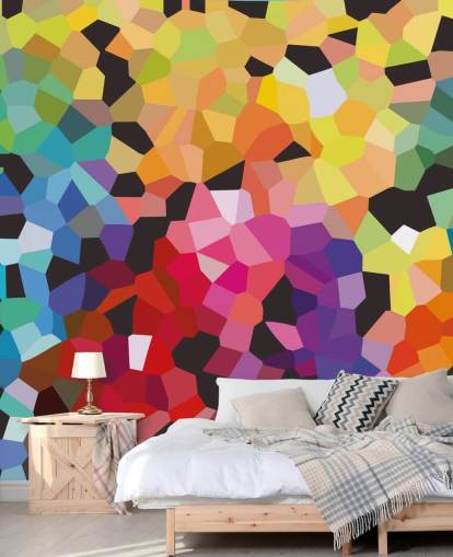 papier peint mural abstrait personnalisé coloré appelé Fooling Around par Shandra Smith pour les bureaux papier peint mural abstrait personnalisé coloré appelé Fooling Around par Shandra Smith pour les bureaux