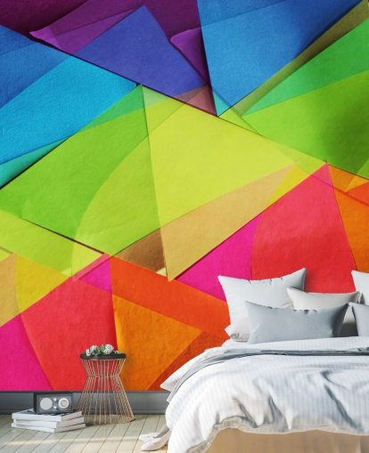 Carta da parati a strati colorati Carta da parati a strati colorati