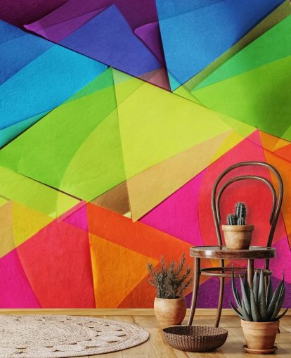 Papel pintado de papel de colores