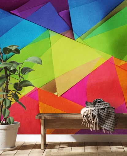 Papel pintado de papel de colores