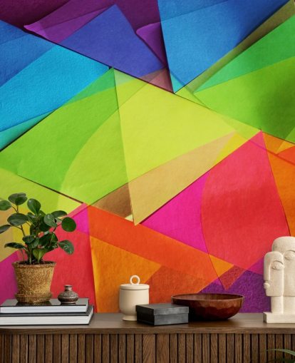 Carta da parati a strati colorati Carta da parati a strati colorati