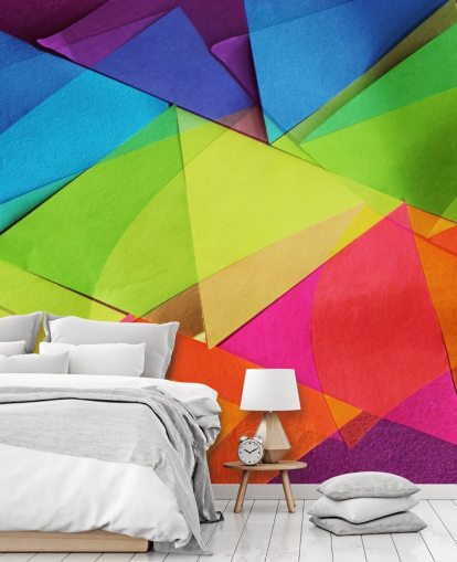 Layered Coloured Paper Wallpaper Layered Coloured Paper Wallpaper