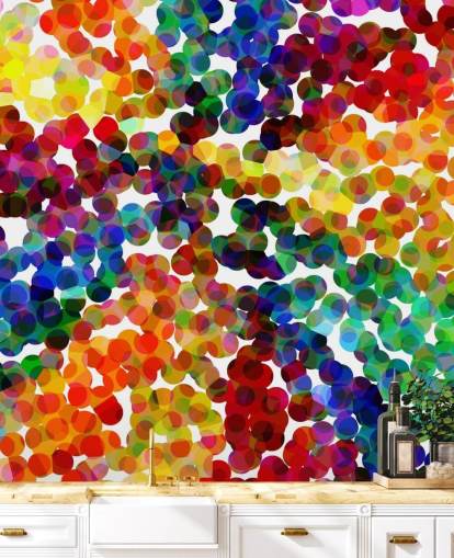 Carta da parati Rainbow Circle Carta da parati Rainbow Circle