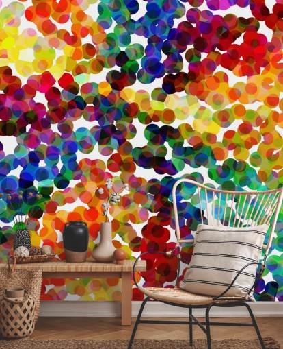 Papier peint Rainbow Circle