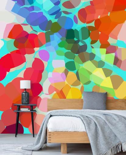 Colourful Dots Abstract Wallpaper