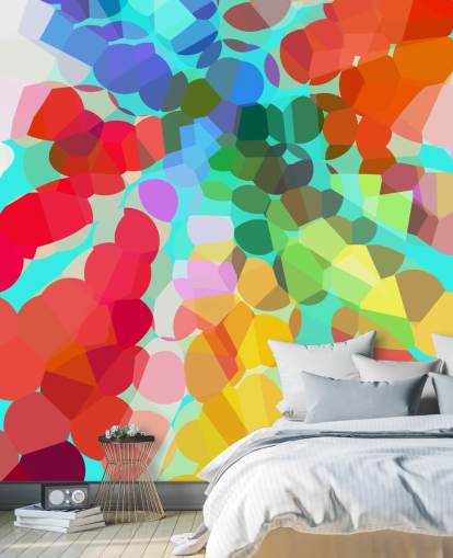 Bunte Punkte Abstrakte Tapete Bunte Punkte Abstrakte Tapete