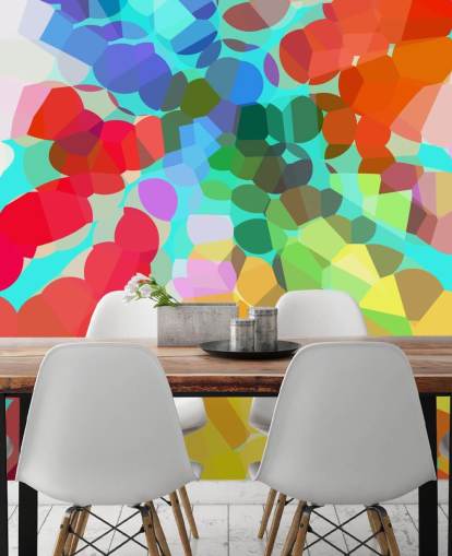 Colourful Dots Abstract Wallpaper