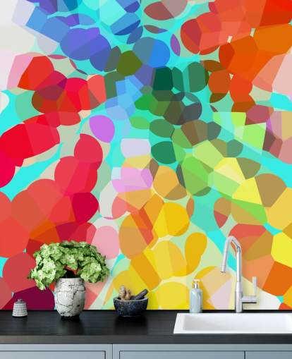 Colourful Dots Abstract Wallpaper