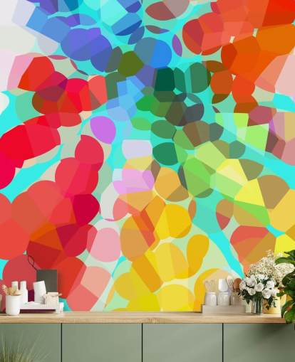 Colourful Dots Abstract Wallpaper
