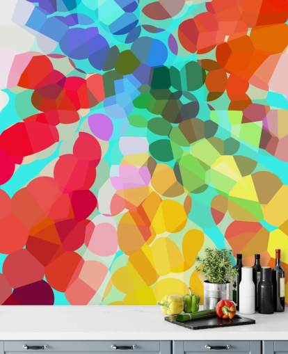 Colourful Dots Abstract Wallpaper
