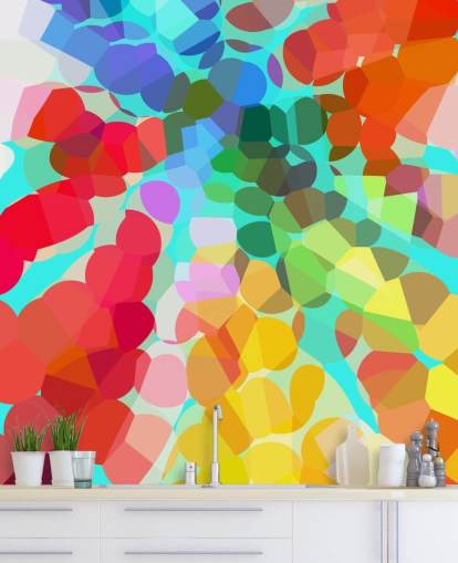 Värikkäitä pisteitä Abstrakti Taustakuva