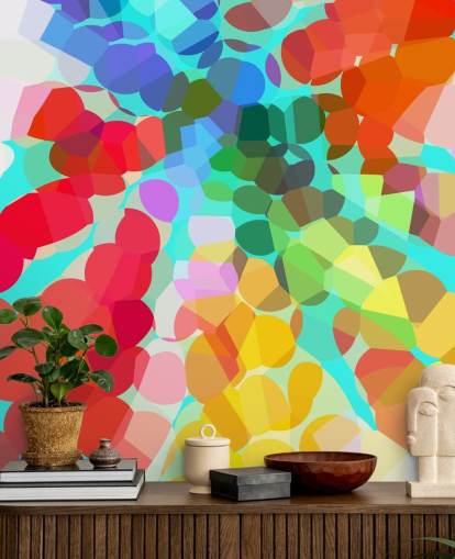 Colourful Dots Abstract Wallpaper