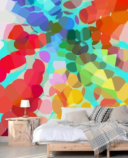 Carta da parati astratta puntini