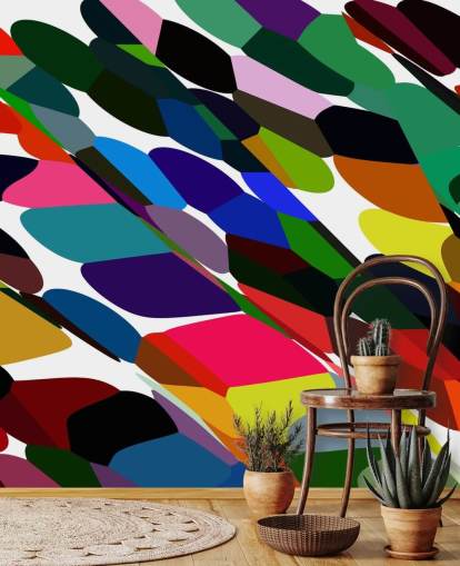 Colour Dots Abstract Behang Colour Dots Abstract Behang