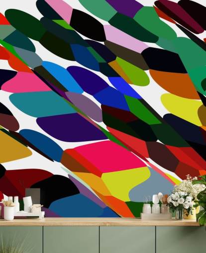 Colour Dots Abstract Behang