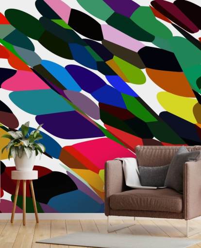 Colour Dots Abstract Behang