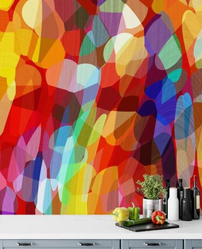 Abstracte kunst behang Abstracte kunst behang