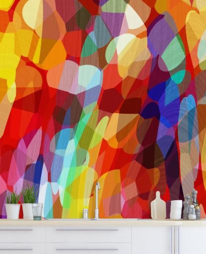 Abstracte kunst behang Abstracte kunst behang
