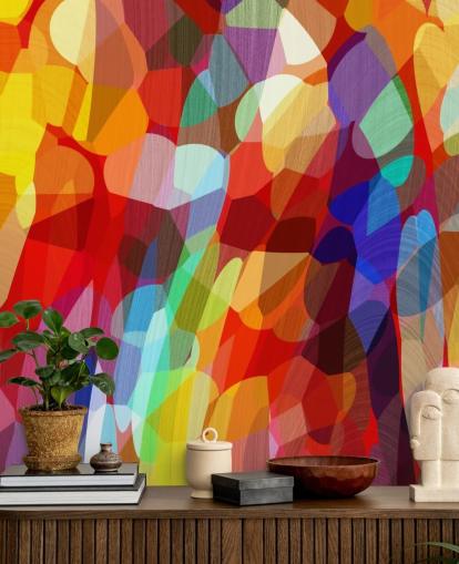 Abstracte kunst behang