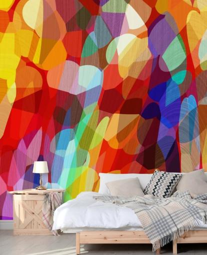 Abstracte kunst behang