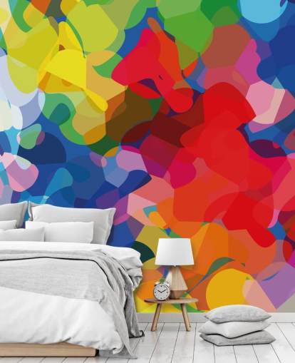 Colourful Mesh Abstract Art Mural