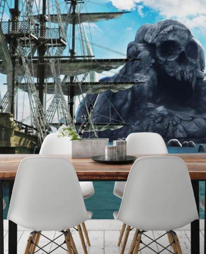 pirate ship and skull island wallpaper pirate ship and skull island wallpaper