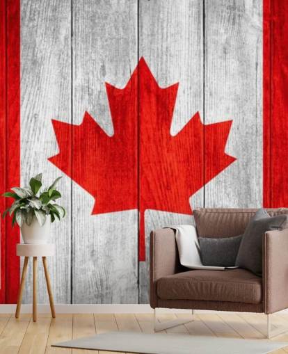 tre panel canada tapet