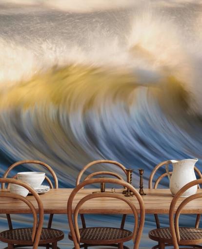 Fondo de pantalla de ondas azules soñadoras Fondo de pantalla de ondas azules soñadoras