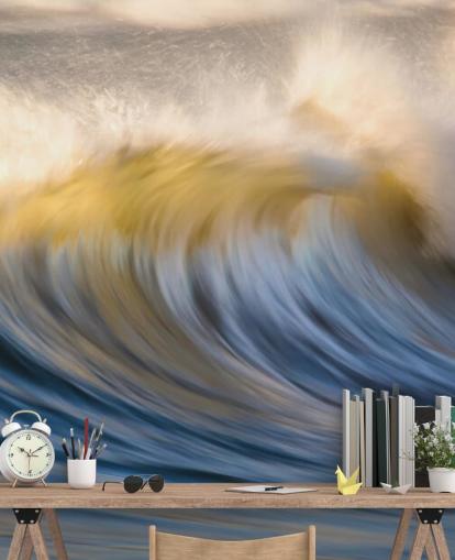 Dreamy Blue Waves behang