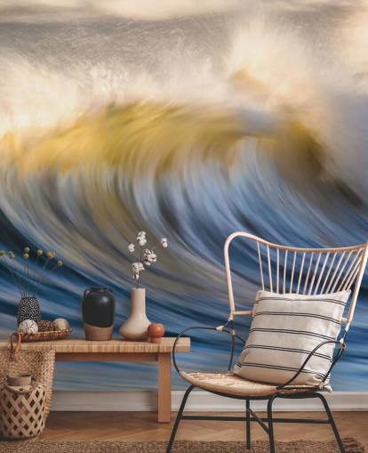 Dreamy Blue Waves behang