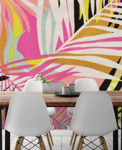 Vibrant Tropical Pattern Wallpaper Vibrant Tropical Pattern Wallpaper