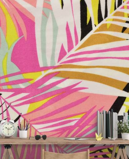 Vibrant Tropical Pattern Wallpaper Vibrant Tropical Pattern Wallpaper