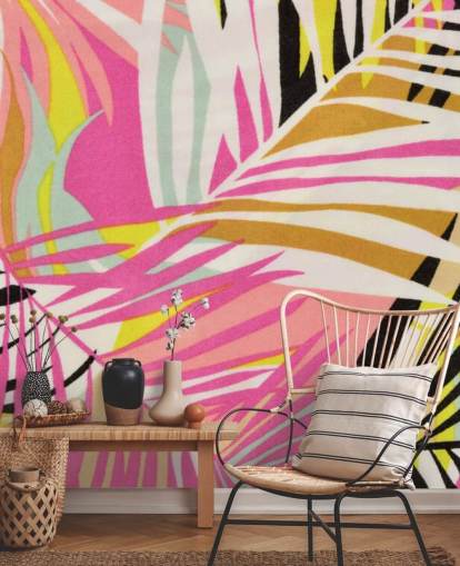 Vibrant Tropical Pattern Wallpaper Vibrant Tropical Pattern Wallpaper