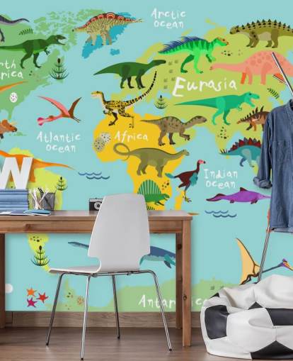 dinosaurios en un fondo de pantalla de mapa para niños dinosaurios en un fondo de pantalla de mapa para niños