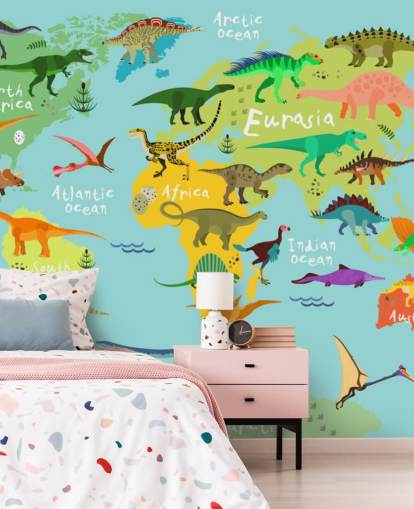 dinosaurios en un fondo de pantalla de mapa para niños dinosaurios en un fondo de pantalla de mapa para niños
