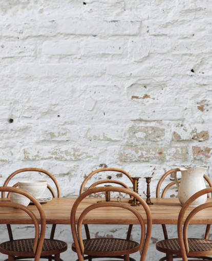 carta da parati murale in mattoni bianchi chiamata Distressed White Brick per camere da letto, cucine e uffici