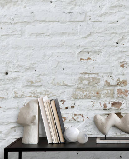 valkoinen tiili tapetti seinämaalaus nimeltä Distressed White Brick makuuhuoneisiin, keittiöihin ja toimistoihin valkoinen tiili tapetti seinämaalaus nimeltä Distressed White Brick makuuhuoneisiin, keittiöihin ja toimistoihin
