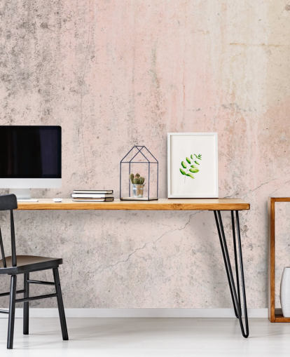 carta da parati murale in cemento rosa chiamata Pale Pink Concrete per camere da letto e cucine di Wallsauce carta da parati murale in cemento rosa chiamata Pale Pink Concrete per camere da letto e cucine di Wallsauce