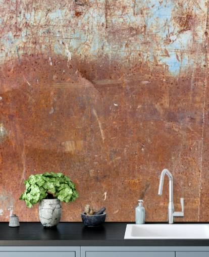 Vieux papier peint à texture rouillée usée