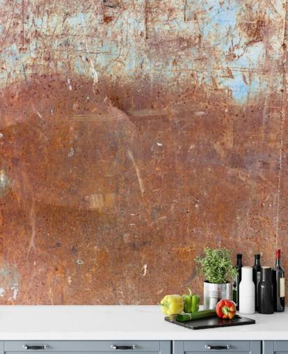 Oud gedragen roestig textuurbehang Oud gedragen roestig textuurbehang