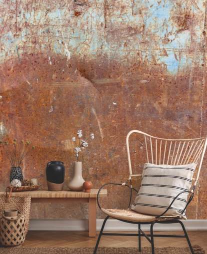 Papel pintado de textura oxidada desgastada