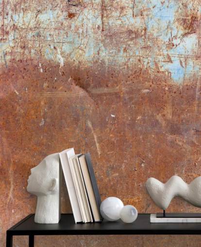 Papel pintado de textura oxidada desgastada