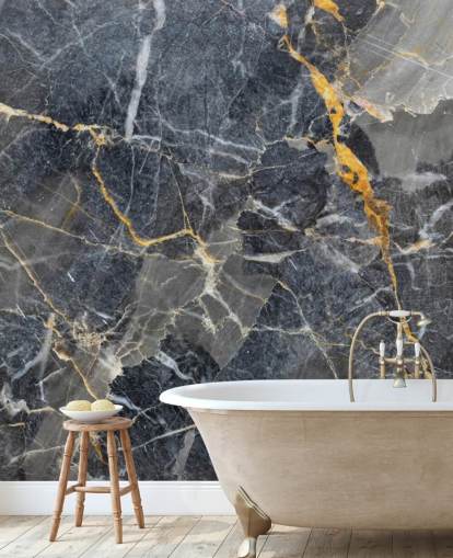 grey and gold marble wallpaper mural called Grey with Gold Marble for bathrooms or kitchens grey and gold marble wallpaper mural called Grey with Gold Marble for bathrooms or kitchens